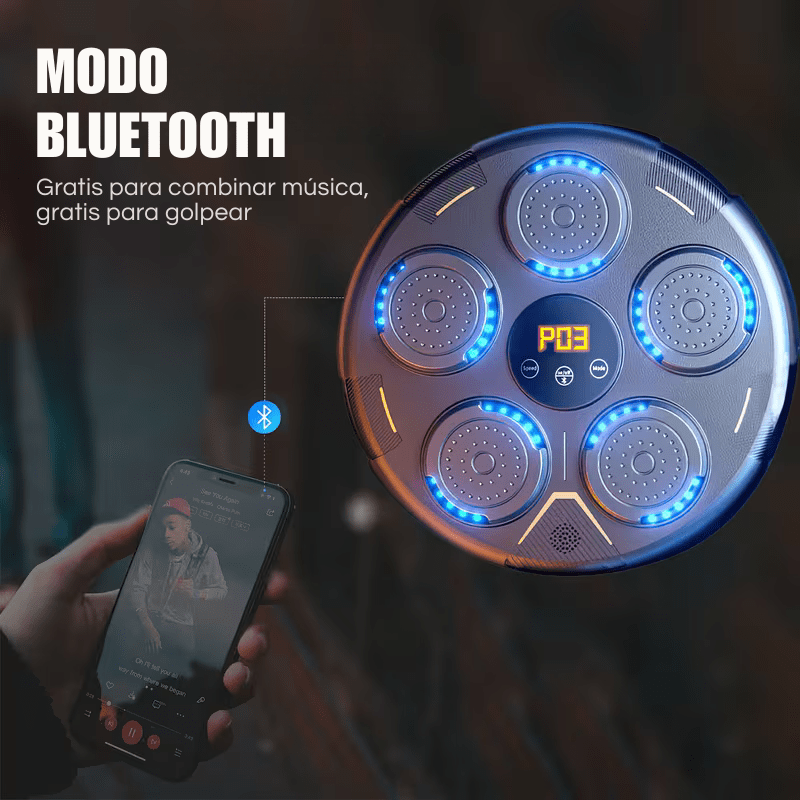 Máquina de boxeo 5 golpes musical con guantes de boxeo - ProBox® 3.0